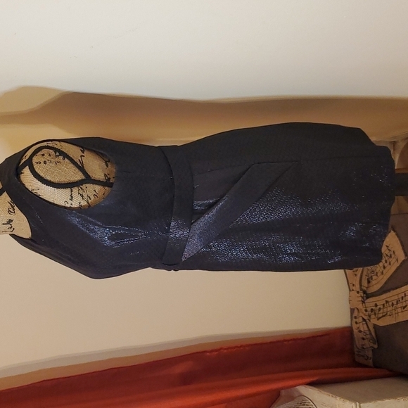 Maeve (Anthropologie) Black shimmery dress size 8P - Picture 5 of 17